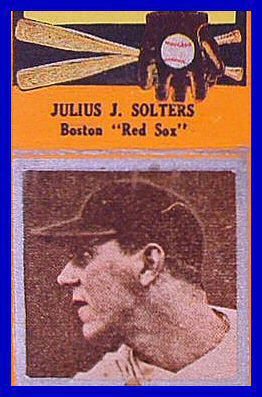 1930s Julius J Solters Boston Red Sox Matchcover