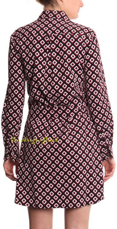 Diane Von Furstenberg Laney Corduroy Square Shirt Dress