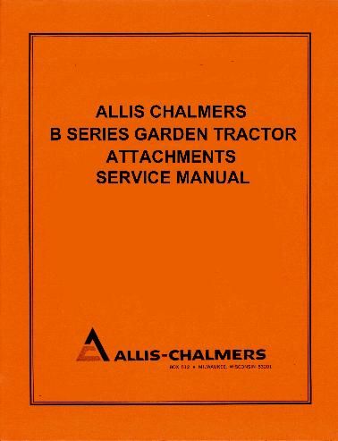 Allis Chalmers B 212 Garden Tractor Service Manual Set