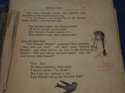 The Mary Frances Sewing Book Adventures Among The Thimble People 1913