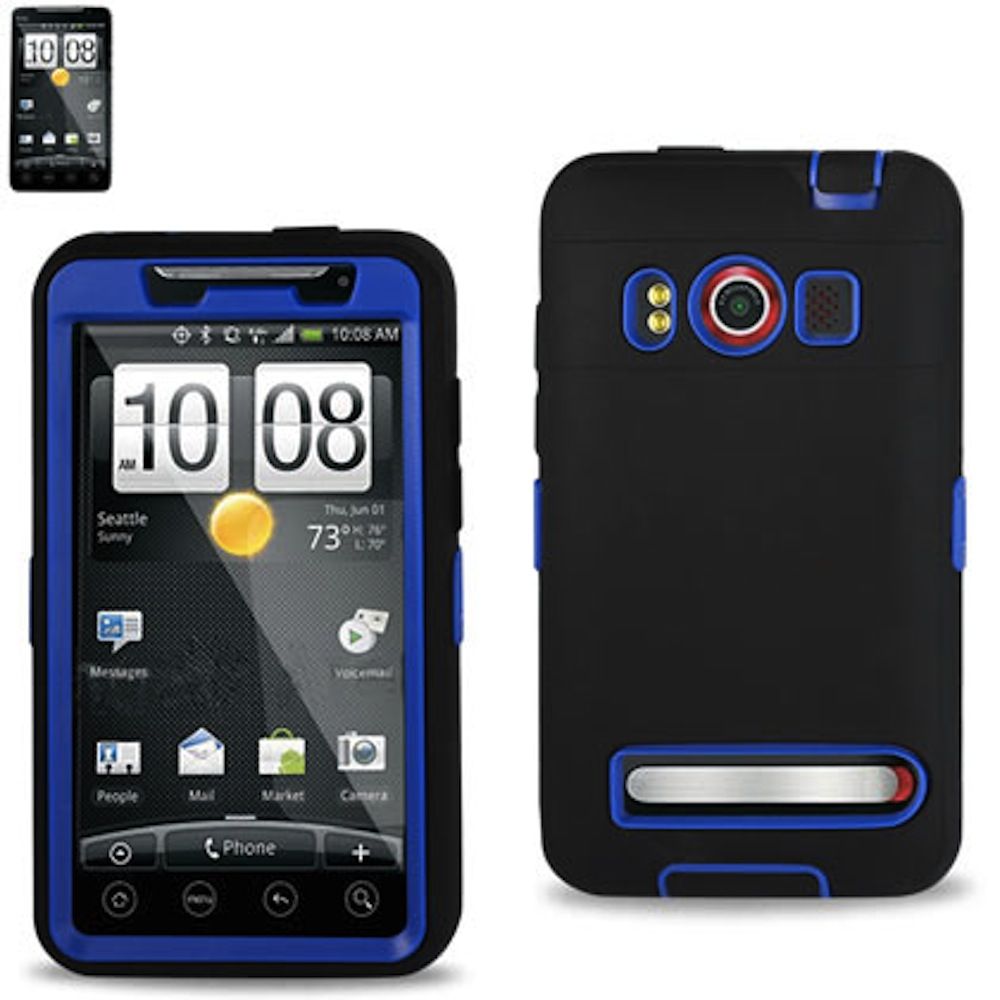 HTC EVO 4G Supersonic Impact Defender Double Layer Case Heavy Duty