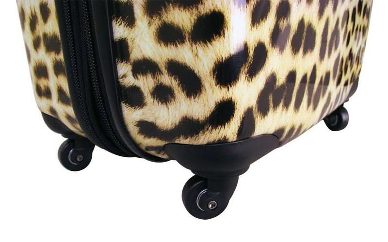 Heys USA TC Safari Exotic XCASE Expandable Luggage Set Leopard
