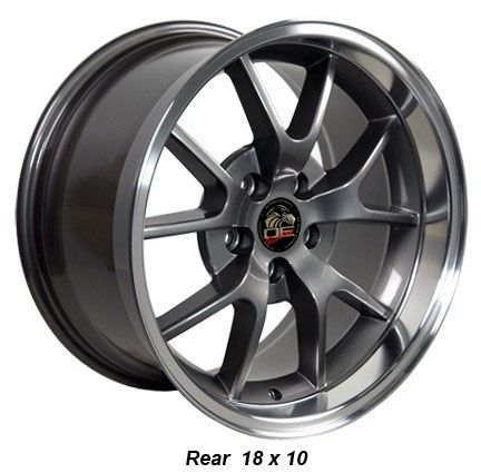 Anthracite FR500 Style Wheels Nexen Tires Rims Fit Mustang® 94   04
