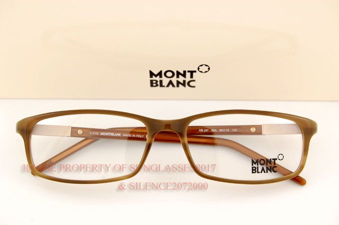 Brand New Mont Blanc Eyeglasses Frames 297 56A Brown for Men