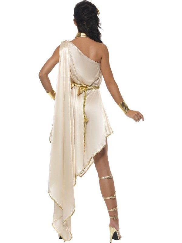 Göttinkostüm Kostüm Göttin weiss gold sexy Kleid antik griechisch