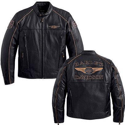 Harley Davidson Mens Limited Edition 110th Anniversary Leather Jacket