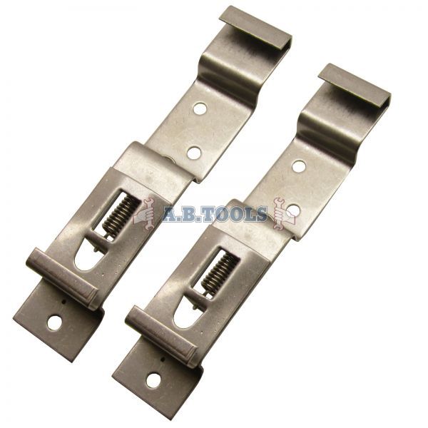 Trailer Number Plate Clips / Holder Spring Loaded Stainless Steel PAIR