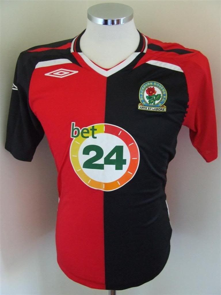 Trikot Blackburn Rovers 2007/08 (S) Away Umbro Jersey Camiseta Maglia