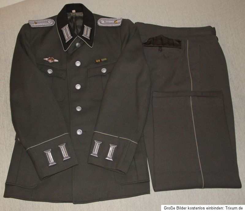 NVA Ausgang Parade Uniform Offizier 1956/60 mit Hose lang   KVP DDR