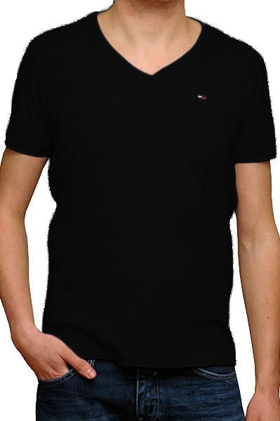 Tommy Hilfiger T Shirt Herren PANSON kurzarm schwarz Größe S   XL