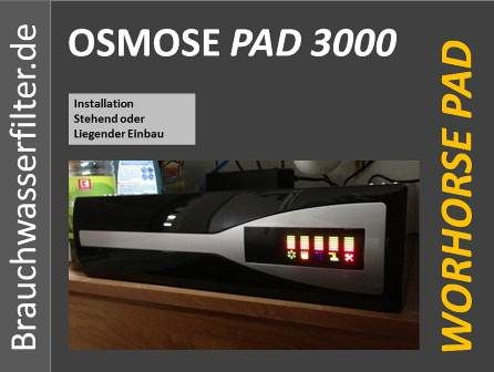 RO PAD SYSTEM 300GPD UMKEHROSMOSE OSMOSE DIRECTFLOW MEMBRANE
