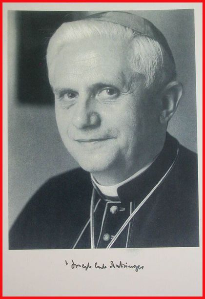 NDF 449= Joseph Card. Ratzinger Benedikt XVI., exklusive Glanzkarte