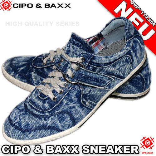 CIPO & BAXX SNEAKER SCHUHE JEANS S 524 Gr. 40   45 NEU