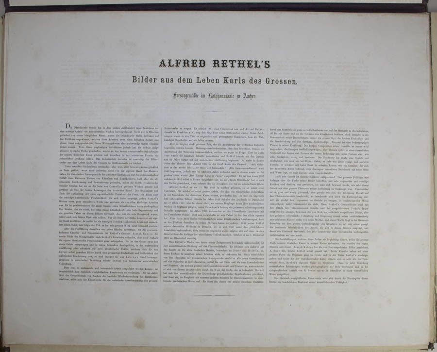 Alfred RETHEL (1816 1859) Karl d.Große Aachen 8 Holzsch