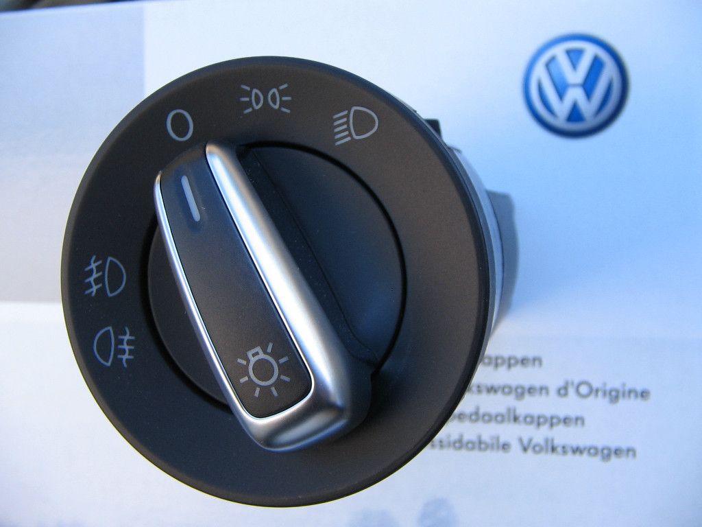 VW Passat B5 3B 3BG Lichtschalter Schalter Alu Chrom W8
