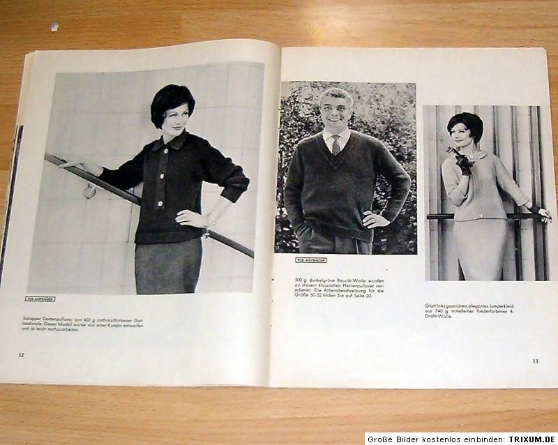 Knittax Magazin Nr. 8 August 1960 Trachten, Große Größen