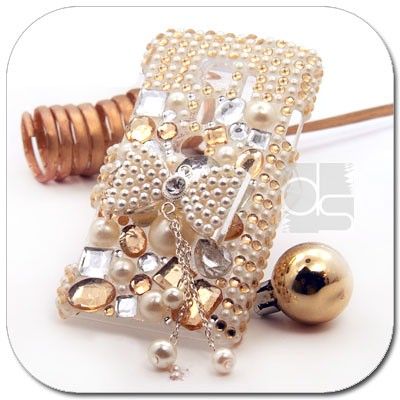 Gold 3D BLING Hard Skin Case Cover For T mobile Samsung Galaxy S 2 II