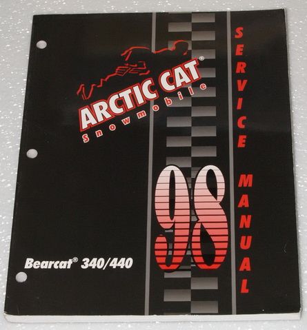 1998 Arctic Cat Bearcat 340 440 Snowmobile Service Repair Manual 340cc